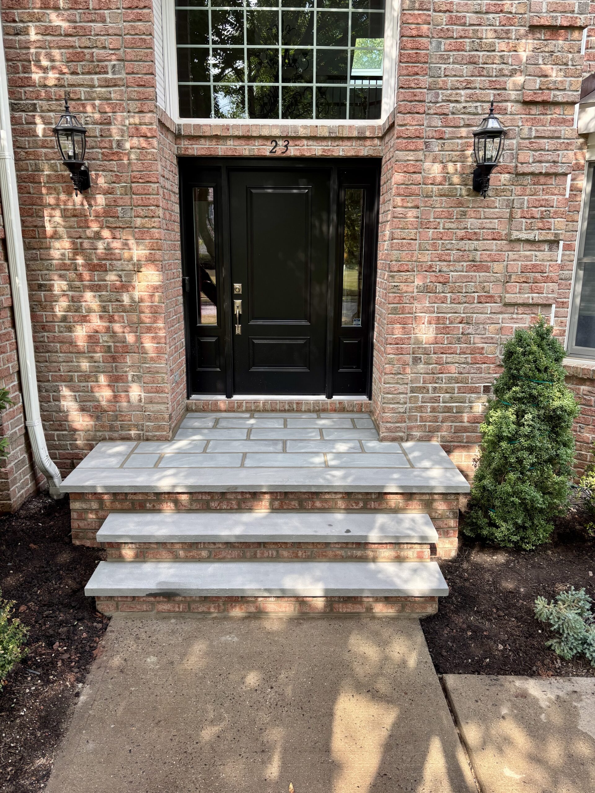 Masonry steps installation by Uprise Construction in New Jersey