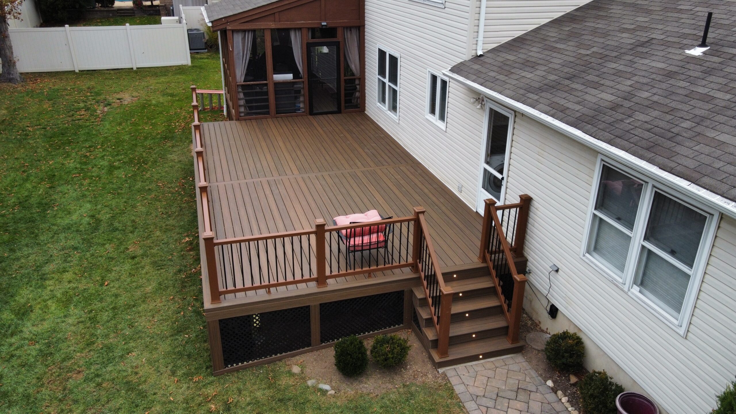 Deck build by Uprise Construction